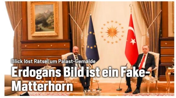 Blick: “Erdoğan’ın tablosu sahte ‘Matterhorn’u resmediyor”