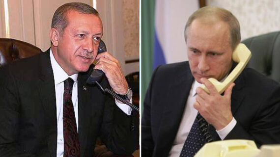 Erdoğan ve Putin aşı ve Filistin hakkında görüştü