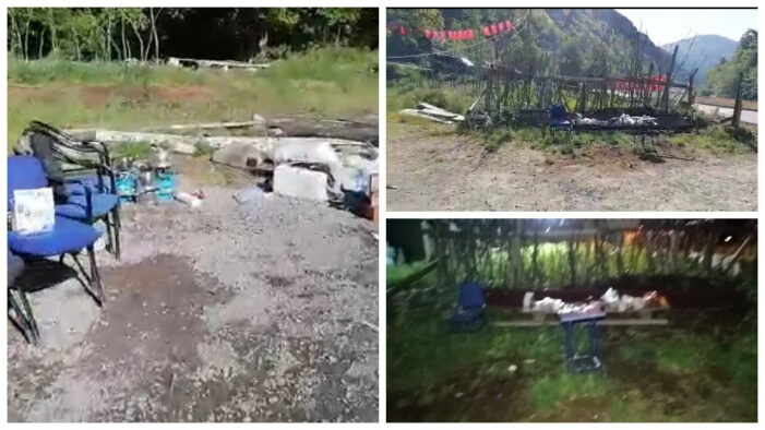 İkizdere’de jandarma köylülerin çadırlarını topladı