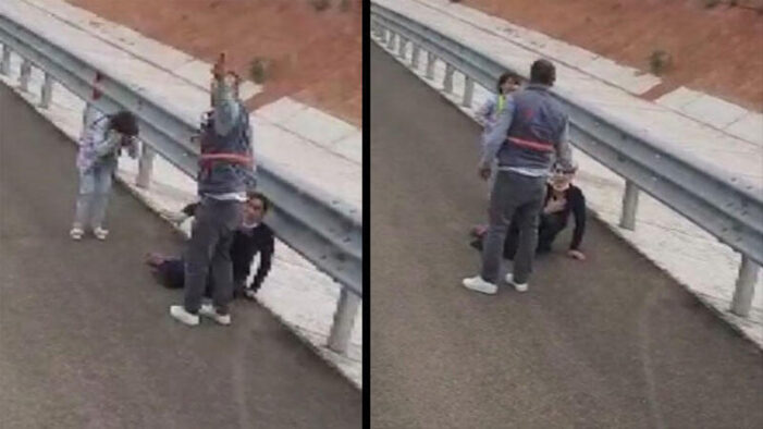 Kadına yol kenarında sözlü ve fiziki saldırı!..