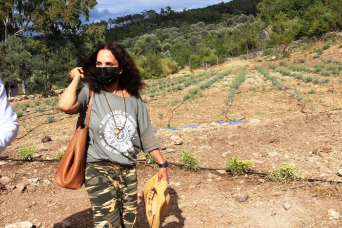 Sanatçı Sertab Erener şehir yaşantısından uzak doğayla iç içe..