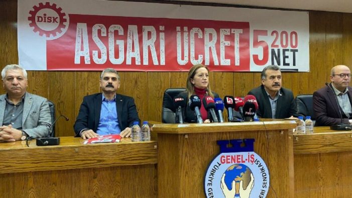 DİSK asgari ücret talebini açıkladı