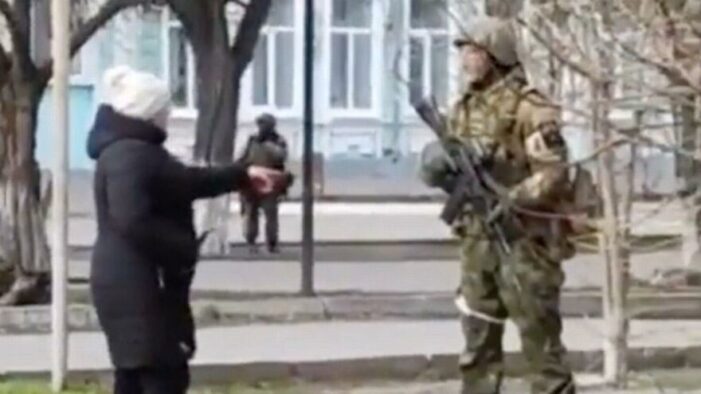 Ukraynalı kadının Rus askerine sözleri gündem oldu