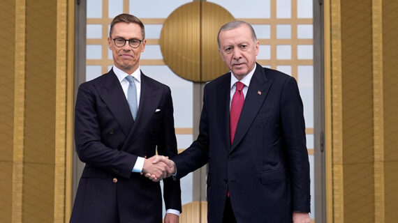 Cumhurbaşkanı Erdoğan Finlandiya Cumhurbaşkanı Stubb’u resmi törenle karşıladı