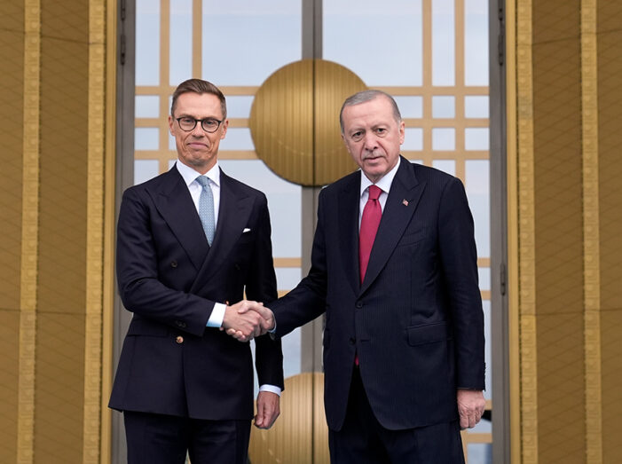 Cumhurbaşkanı Erdoğan Finlandiya Cumhurbaşkanı Stubb’u resmi törenle karşıladı