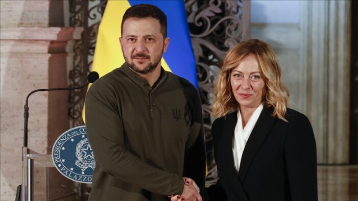 Meloni ve Zelenskiy Roma’da Ukrayna’nın “Zafer Planı”nı görüştü