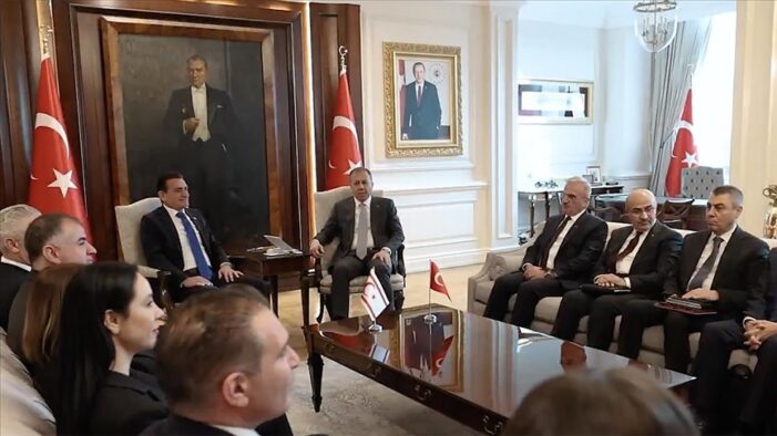 İçişleri Bakanı Yerlikaya KKTC İçişleri Bakanı Oğuz ile görüştü