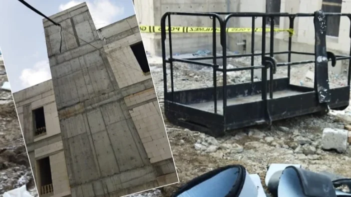 Hastane inşaatında vinç sepeti düştü: Ölen ve yaralanan işçiler var