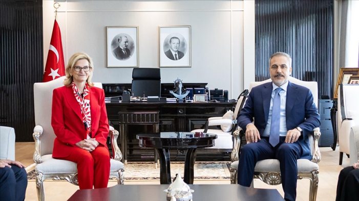 Dışişleri Bakanı Fidan Uluslararası Telekomünikasyon Birliği Genel Sekreteri Martin’i kabul etti