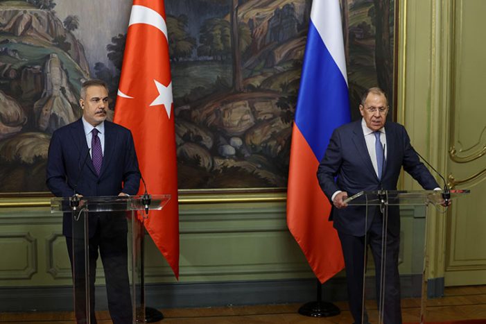 Dışişleri Bakanı Fidan Moskova’da Rusya Dışişleri Bakanı Lavrov ile bir araya geldi