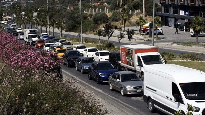 Bu ilçeye son 24 saatte 60 binden fazla araç giriş yaptı