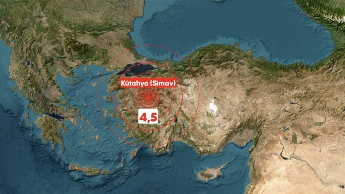 Kütahya’da 4,5 büyüklüğünde deprem