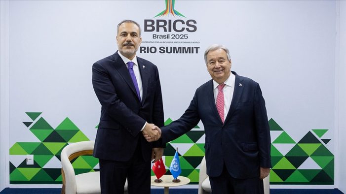Dışişleri Bakanı Fidan BM Genel Sekreteri Guterres ile bir araya geldi