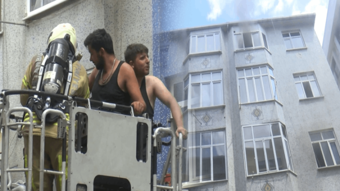 Bahçelievler’de yangın: Binada mahsur kaldılar