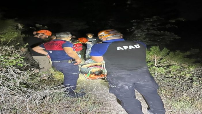 Karabük’te kayalıktan düşen kişi yaralandı