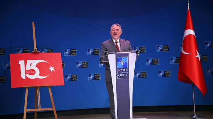 Türkiye’nin NATO Daimi Temsilciliği 15 Temmuz şehitleri için anma töreni düzenledi