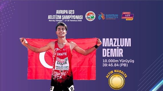 Milli atlet Mazlum Demir 23 yaş altında Avrupa şampiyonu oldu