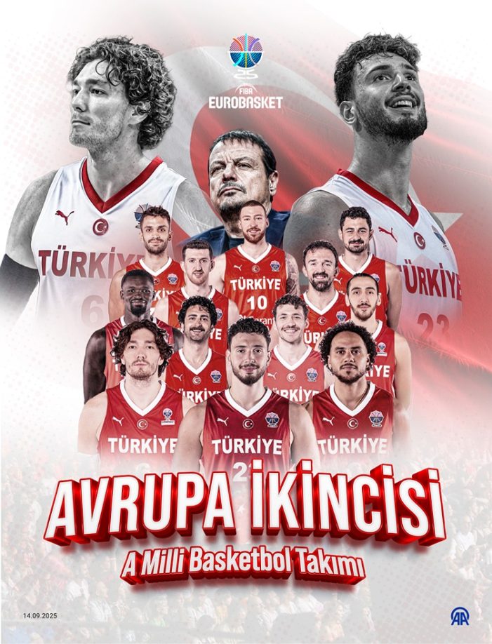 A Milli Basketbol Takımı Avrupa ikincisi oldu