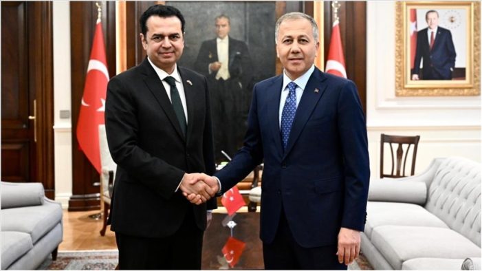 İçişleri Bakanı Yerlikaya Pakistan İçişleri ve Narkotik Kontrolden Sorumlu Devlet Bakanı Chaudhry ile görüştü