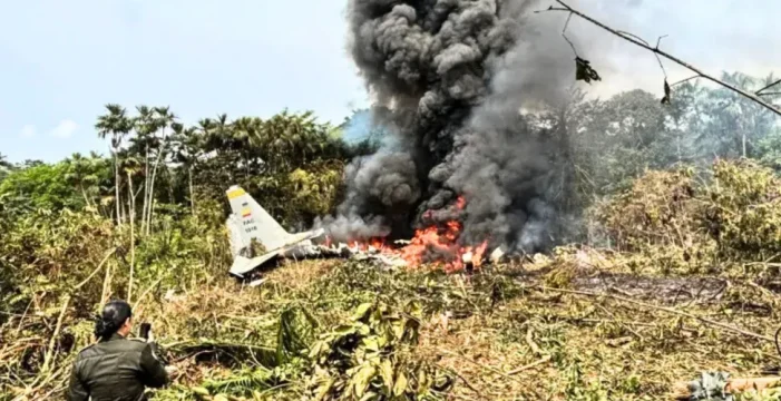 Kolombiya’da askeri uçak kazası!..
