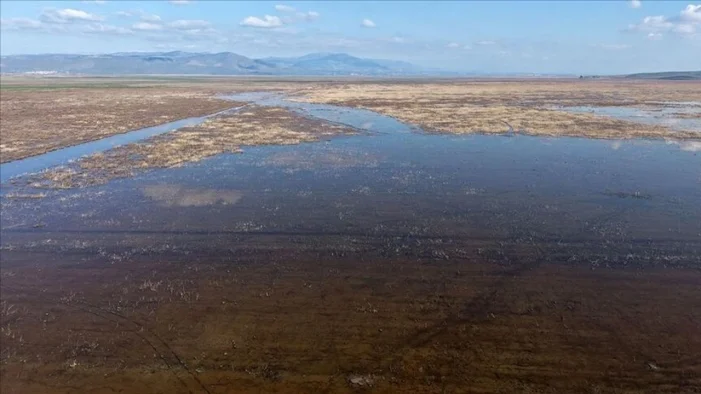 Marmara Gölü 5 yıl sonra yeniden su tuttu..
