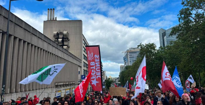 Belçika’da 12 Mayıs Ulusal Protestosu: Brüksel Sokaklarında 40.000 Kişi