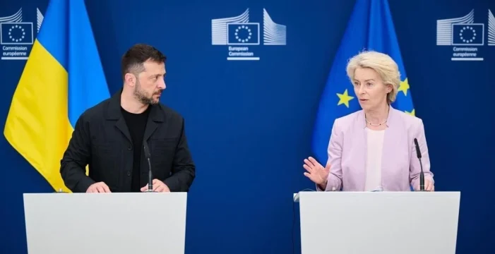 Von der Leyen ve Zelenskiy İHA anlaşmasını imzaladı.. Von der Leyen ve Zelenskiy İHA anlaşmasını imzaladı..