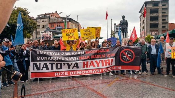 Rize’de NATO protesto edildi..
